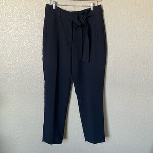 Chelsea28 Tie Waist Ankle Pants. Color black, size 10